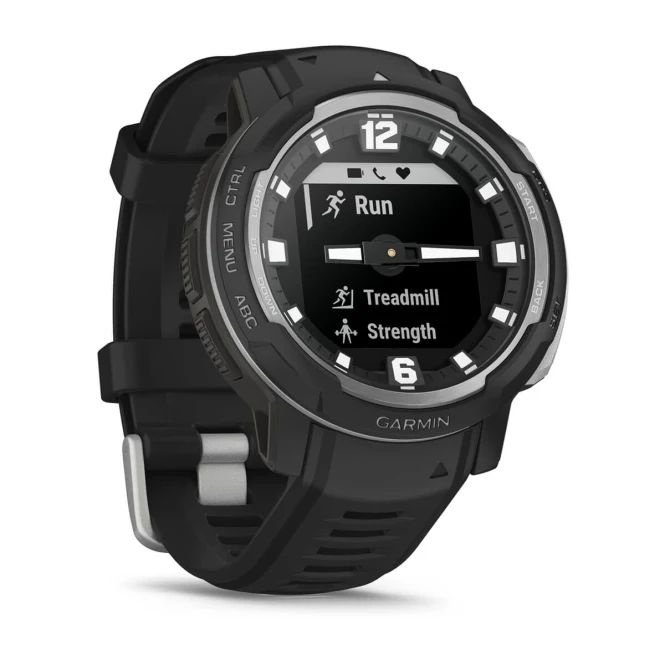 Garmin Instinct Crossover Black / Granite Blue Garansi TAM 2 Tahun