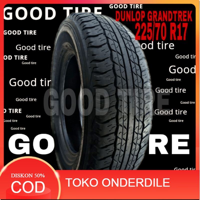 DUNLOP GRANDTREK 225-70-17 COPOTAN SEKEN SECOND BEKAS BAN MOBIL CRV SUV