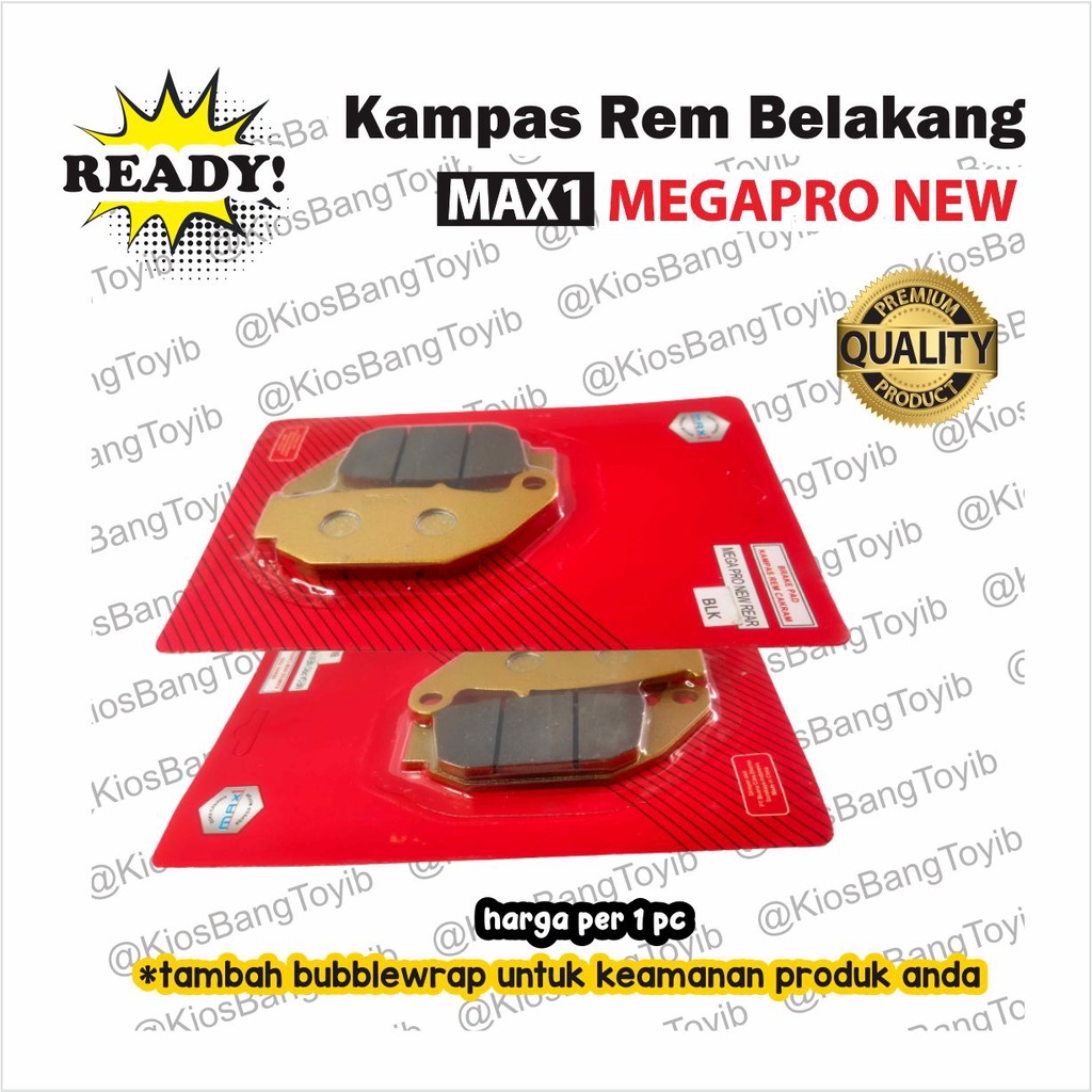 Kampas Rem Discpad Belakang Honda Megapro New (MAX1)