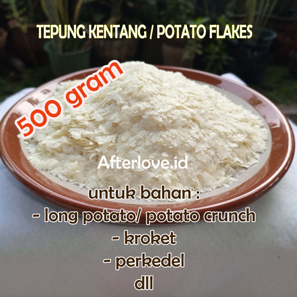 

Tepung Kentang Potato Flakes KASAR Merek Iscon Balaji India 500 gram Untuk Long Potato Mashed Potato Donat Kentang Perkedel Pastel Tutup dll TERSEDIA HARGA GROSIR SILAHKAN LIHAT DI ETALASE TOKO / CHAT ADMIN