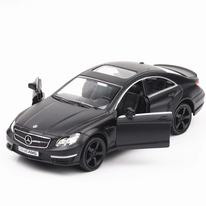 Diecast Rmz City Diecast Mercedes Benz Cls Freewheel Matte Black