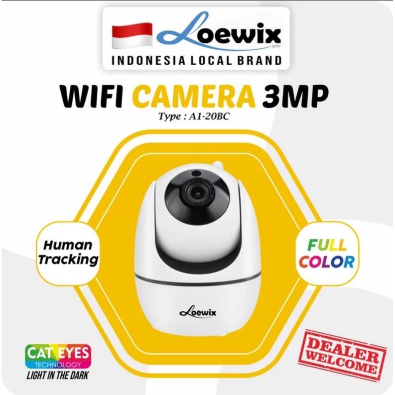 Cctv loewix 3mp full color camera wifi ipcam babycam A1-20BC BABYCAM