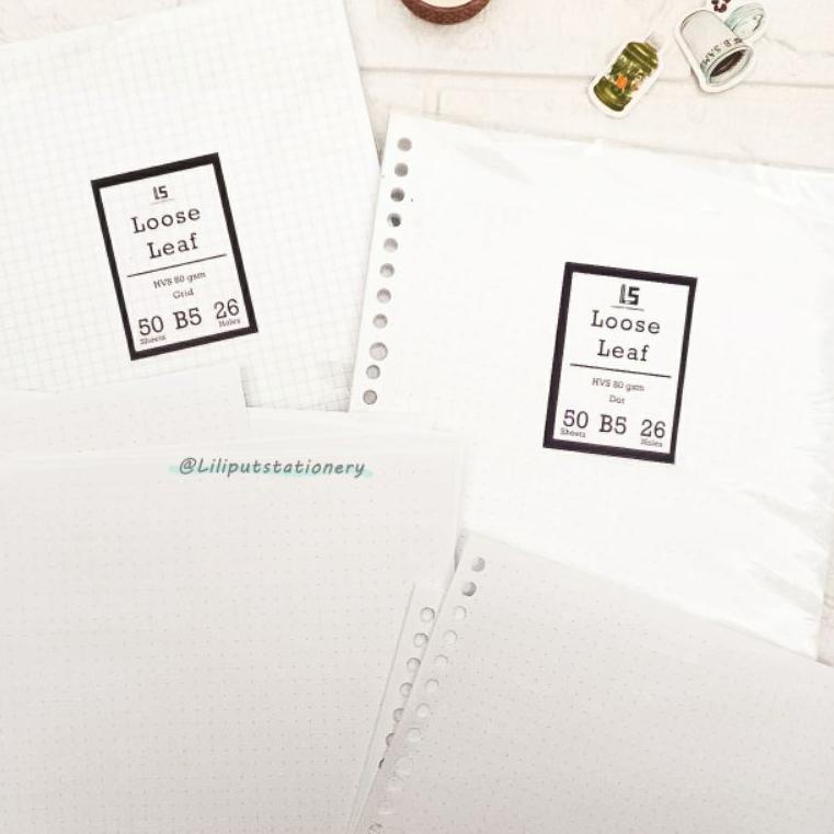 

Q94 Loose Leaf Grid/Dot/Plain/Garis 80gsm (B5&A5) TREND KEKINIAN DYC09