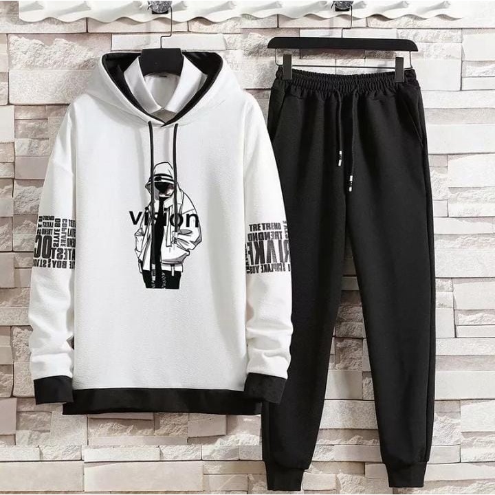 ZK.BISA COD STELAN VISION/SET HOODIE DAN CELANA JOGGER/TERLARIS