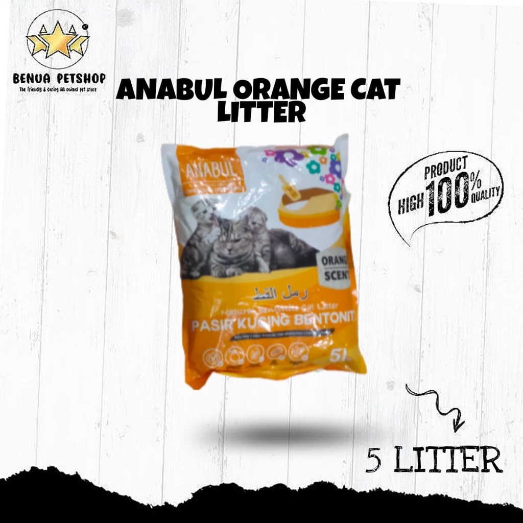 PASIR KUCING ANABUL CAT LITTER PREMIUM ALL VARIAN - 5 LITER