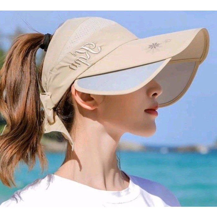 topi sport anti uv 2B - khaki
