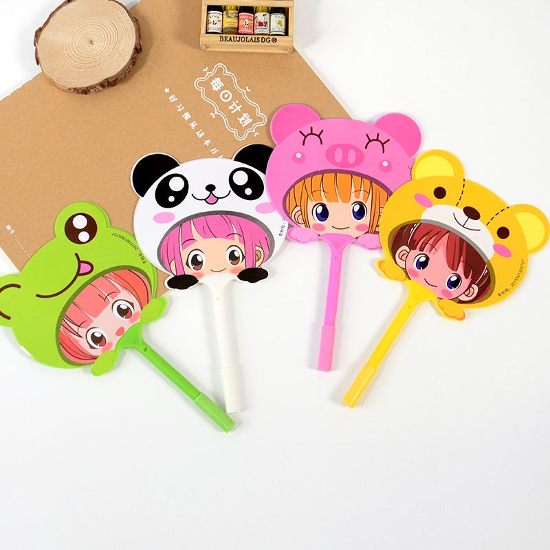 ⭐️𝐈𝐇𝐒 𝟖𝟏𝟑 𝐋𝐚𝐦𝐩𝐮𝐧𝐠⭐️Pulpen Kipas Karakter Animal Pena Kipas Cartoon Souvenir Lucu