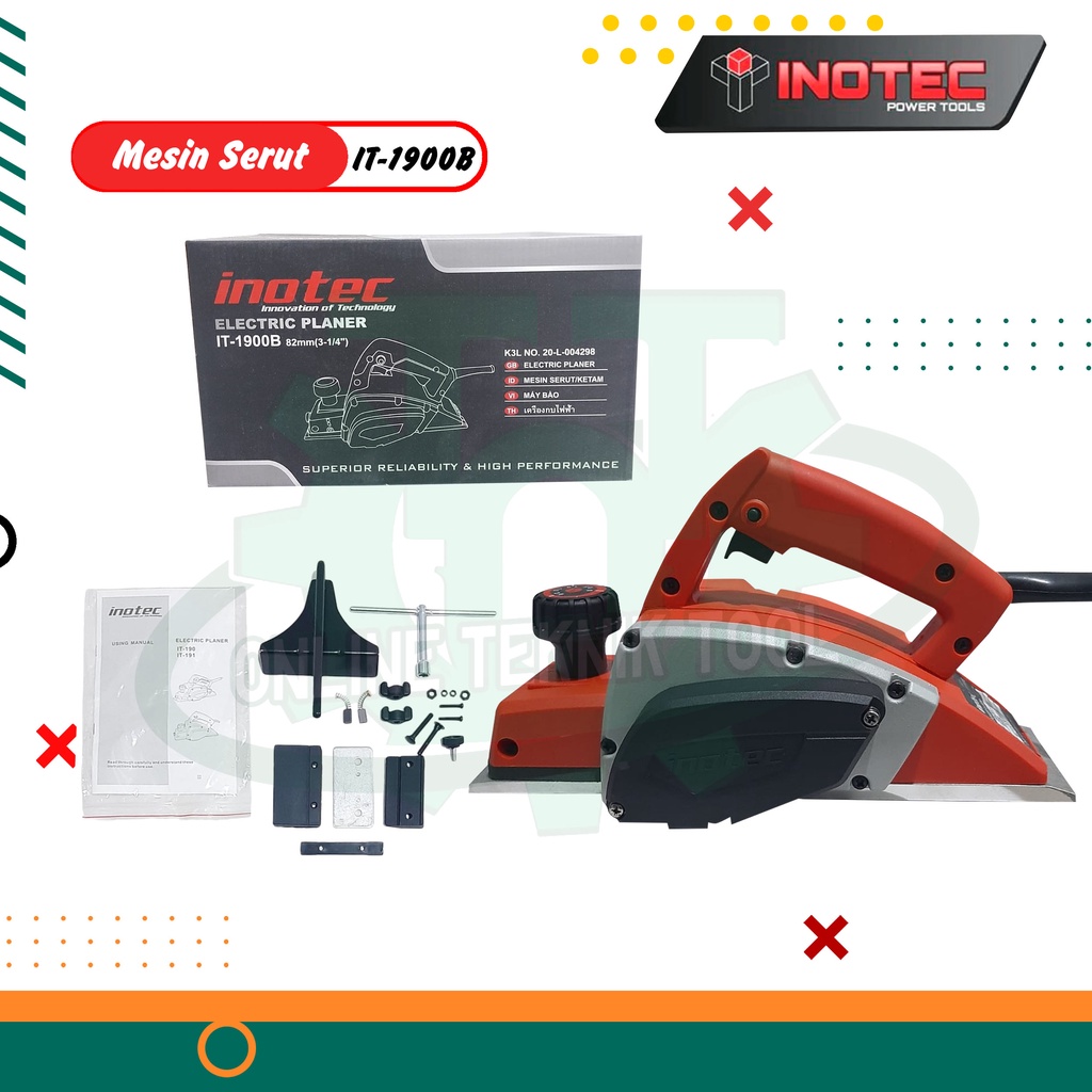 INOTEC IT190 / IT1900B Mesin Planer Serut Ketam Sugu Pasah Inotec Original
