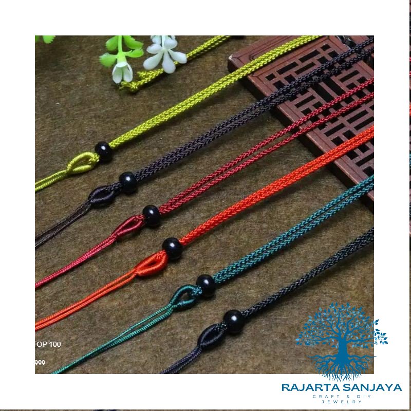 New Rajut Tali Kalung Sederhana Diy Giok Tali Perhiasan Liontin Lanyard