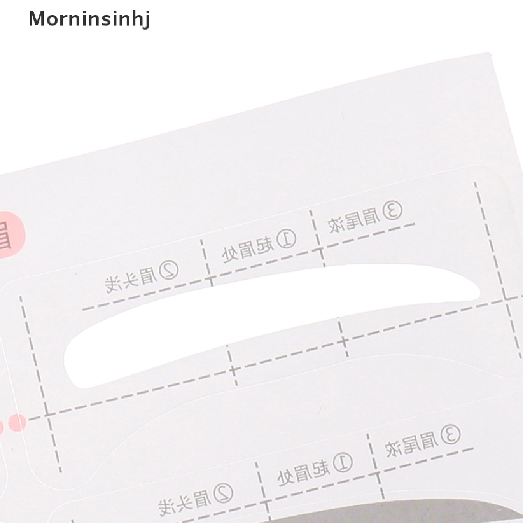 Mornin 24pasang Stiker Template Alis Adjustable Kartu Panduan Stensil Alat Makeup id