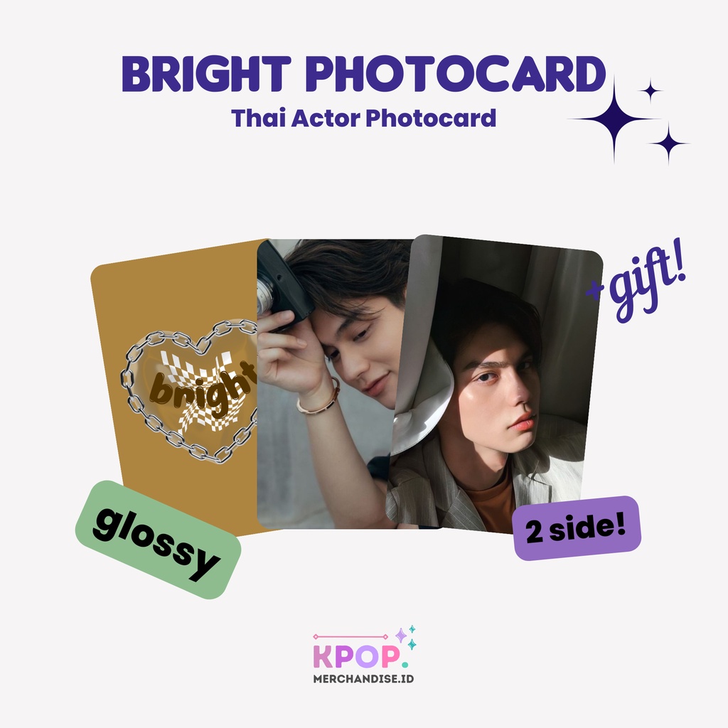 BRIGHT VACHIRAWIT PHOTOCARD COLOR THAI ACTOR