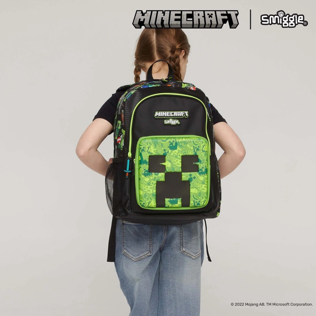 Smiggle Minecraft Backpack Lunchbag Wallet