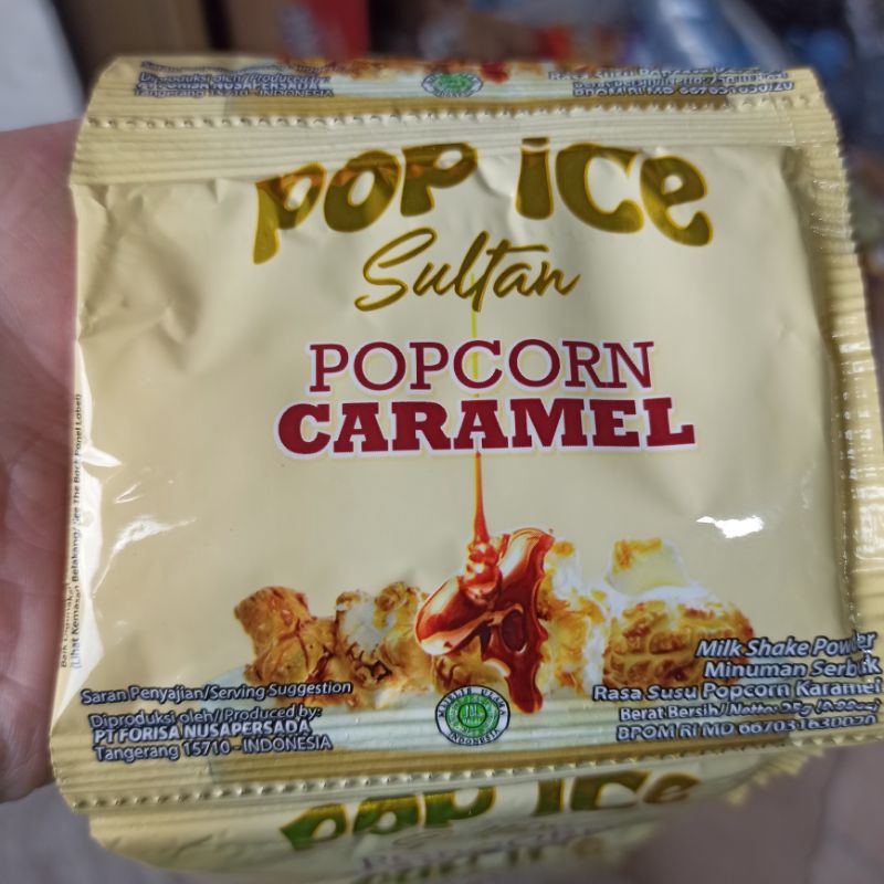 

Pop Ice Sultan Pop Corn Caramel Minuman Serbuk