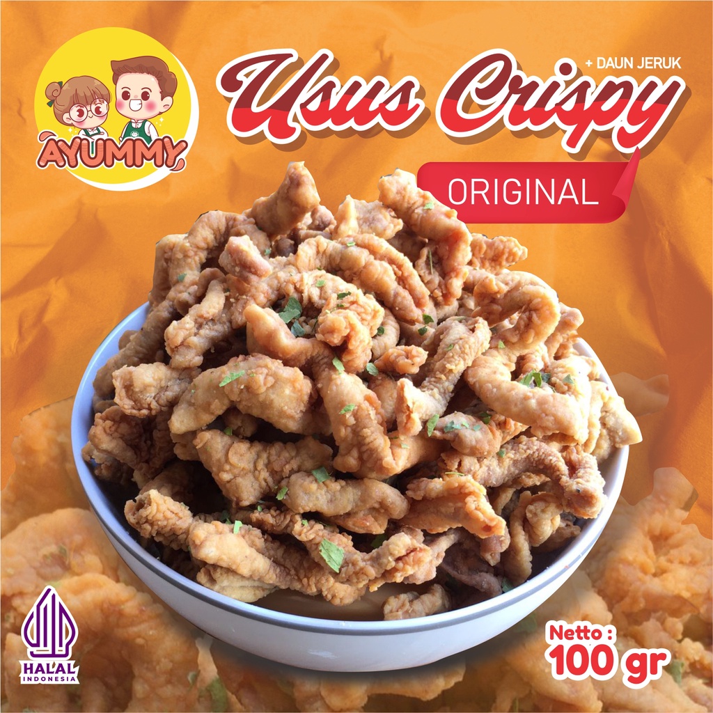 

USUS AYAM CRISPY / KERIPIK USUS AYAM + DAUN JERUK 100 GRAM