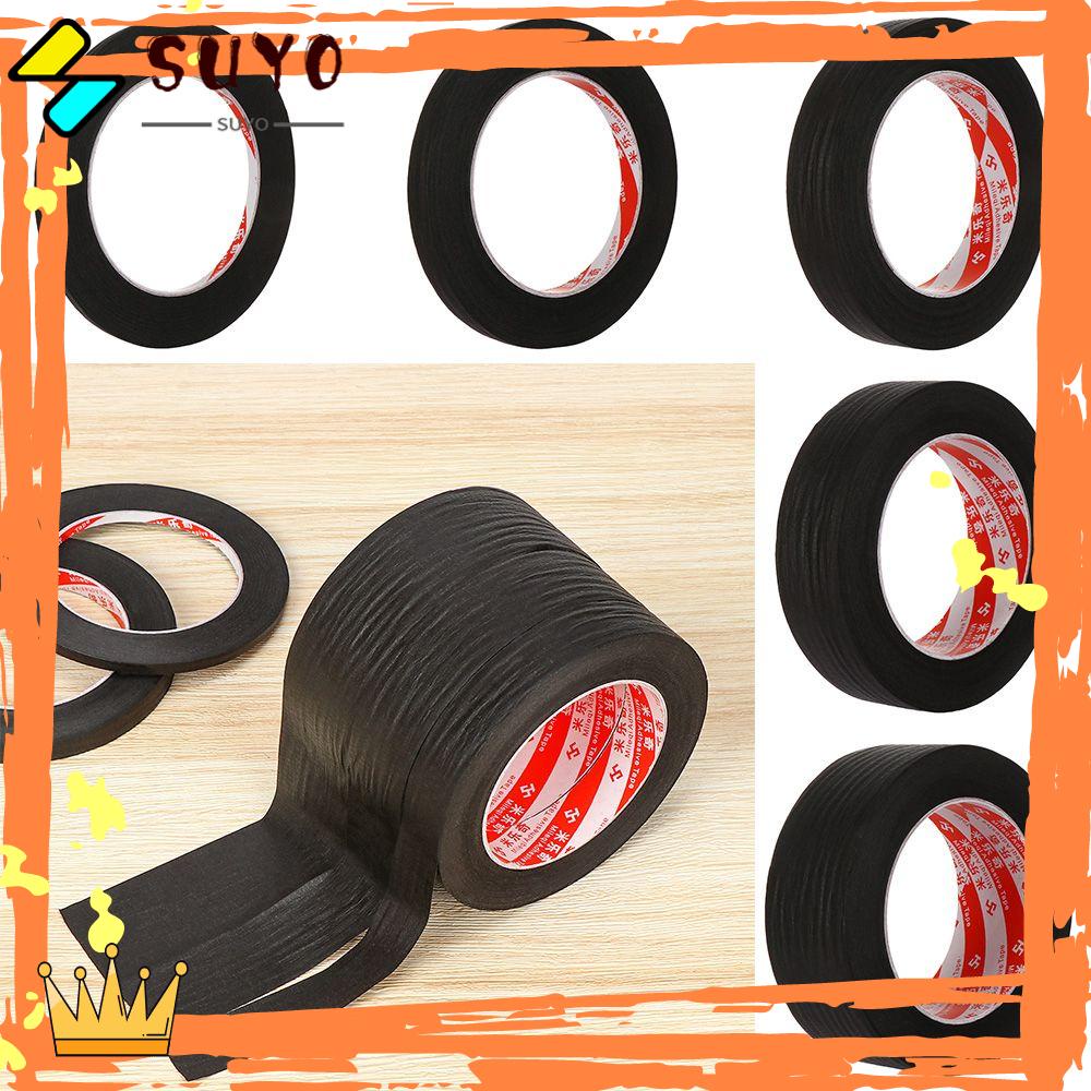 Suyo Masking Tape Baru Hitam Kuas Cat Didedikasikan Pelukis Dekorasi DIY Craft Stiker Mobil