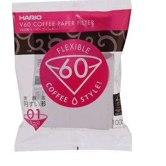 ◌ Hario V60 V01 Paper Filter White  - Kertas Saring Kopi Putih ➨