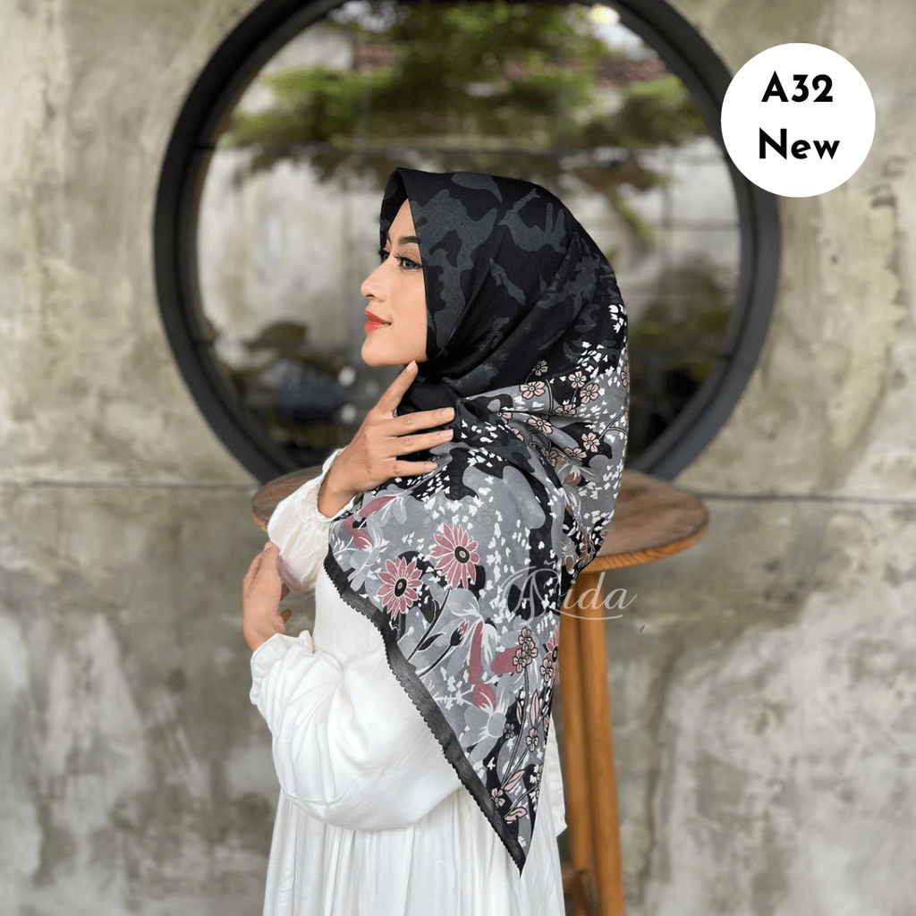 Voal Motif Lasercut Signature Scarf Printing Voal Lasercut Premium Hijabbyaida