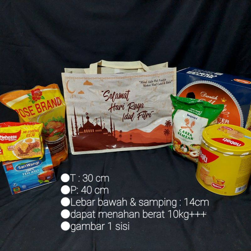 

Tas Bingkisan Lebaran hampers goodie bag sembako Tas Parcel Hari Raya Idul Fitri
