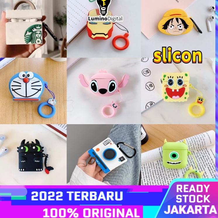 ➸ Airbuds T50 case/T30 case Robot Airbuds Case TWS Wireless Earphone  Motif 3D Cartoon Case Premium 