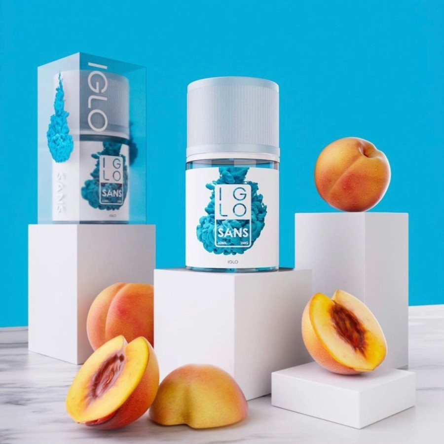 FREEBASE IGLO SANS PEACH APRICOT 60ML NEW BY 2THUMBS 100% AUTHENTIC