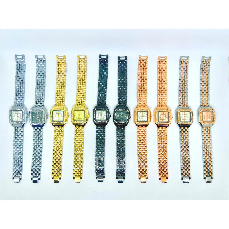 CREMONA Jam Tangan Cewek Fashion Import Analog Permata Mewah