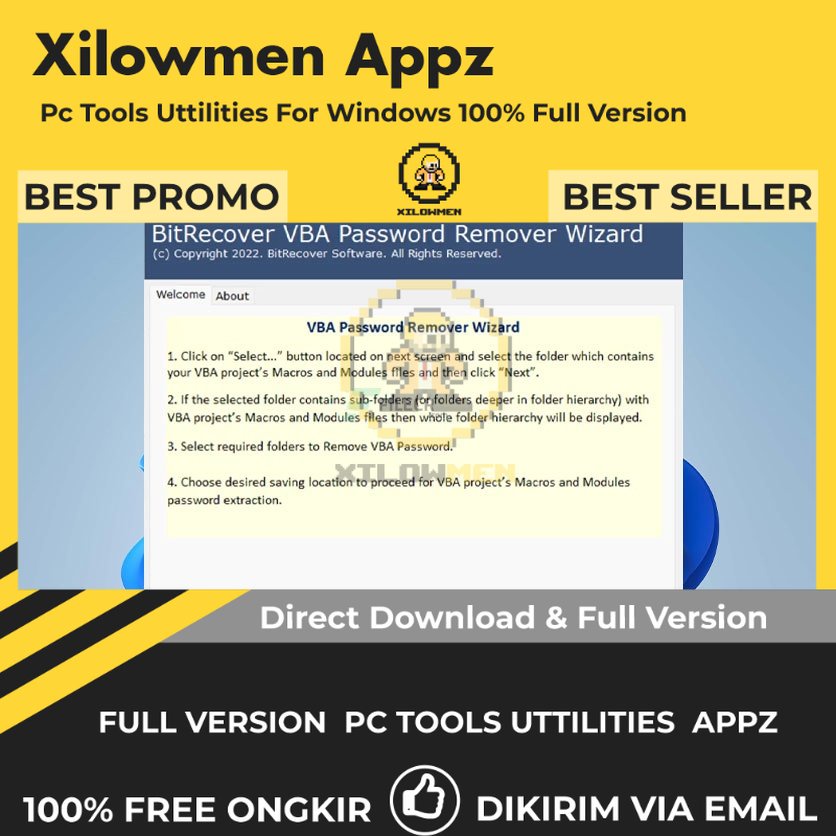 [Full Version] BitRecover VBA Password Remover Wizard Pro PC Tools Software Utilities Lifetime Win OS