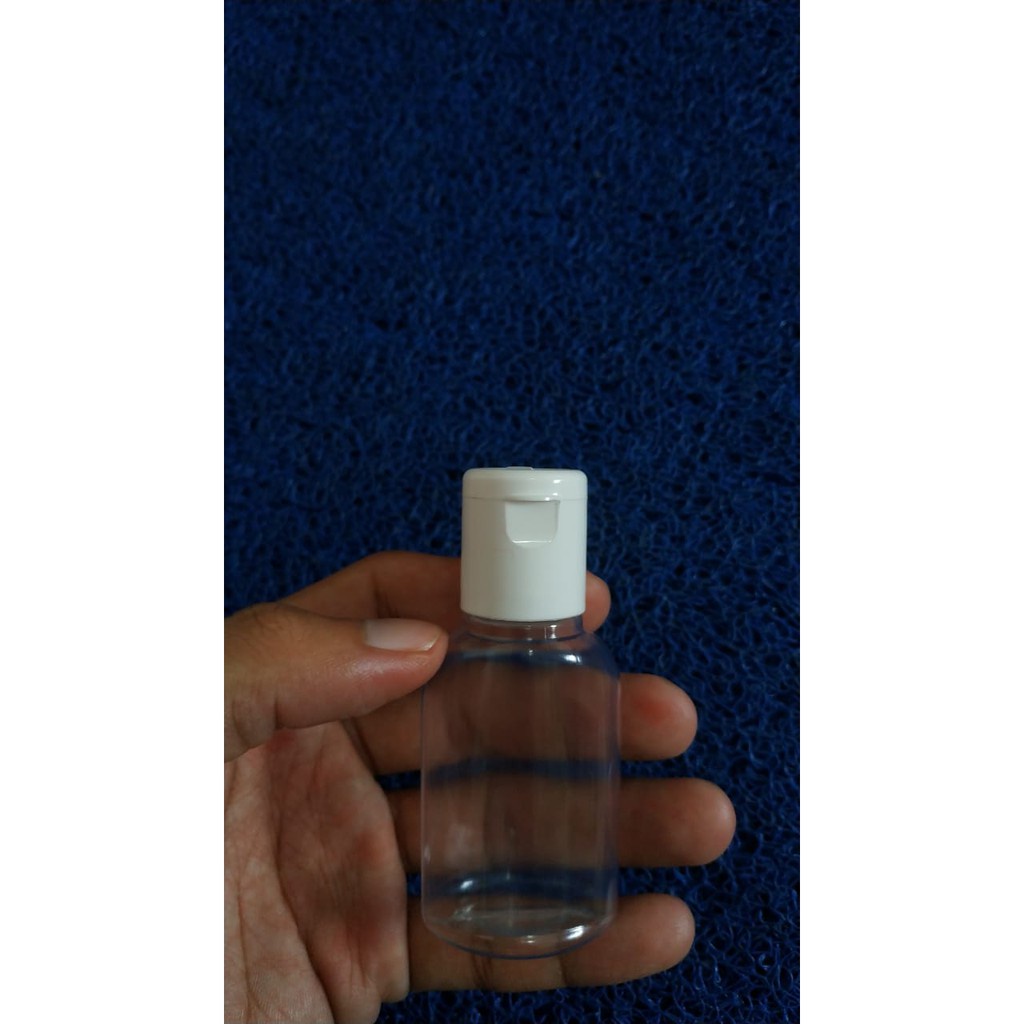 Botol PVC Antis 30 ml Fliptop Putih White - Hand Sanitizer Murah (VC)