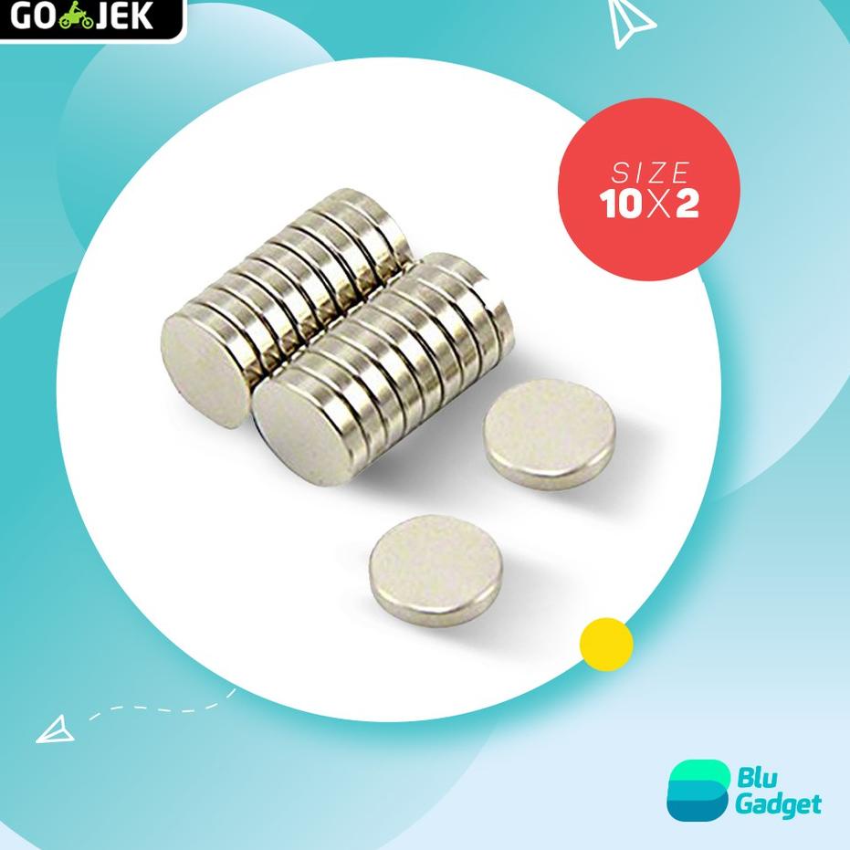 ✧ Magnet Neodymium 10x2mm Isi 50pcs ☃