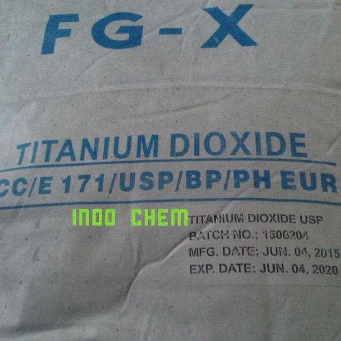 

Titanium Dioxide USP/Food Grade ex rrc, pemutih makanan TERLARIS