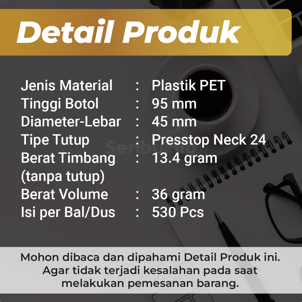 Botol Presstop SBR 100ml/Botol PET 100ml Presstop/Disctop Silver - Soft Gold - Dark Gold