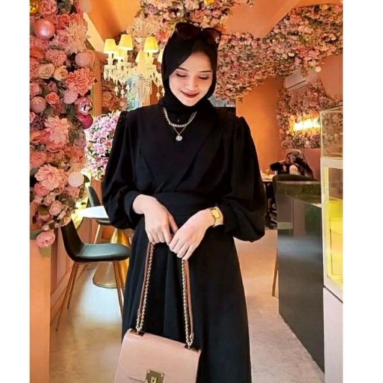 Stok Terbatas Gaudy maxi gamis cerutty babydoll//theressa dress terbaru//gamis muslim//baju kondanga