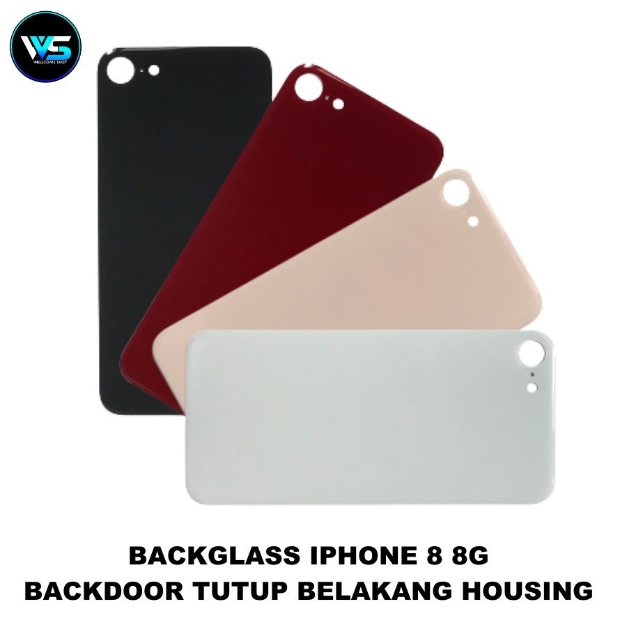 Backglass Iphone 8 8g  8 Plus Backdoor Tutup Belakang Housing