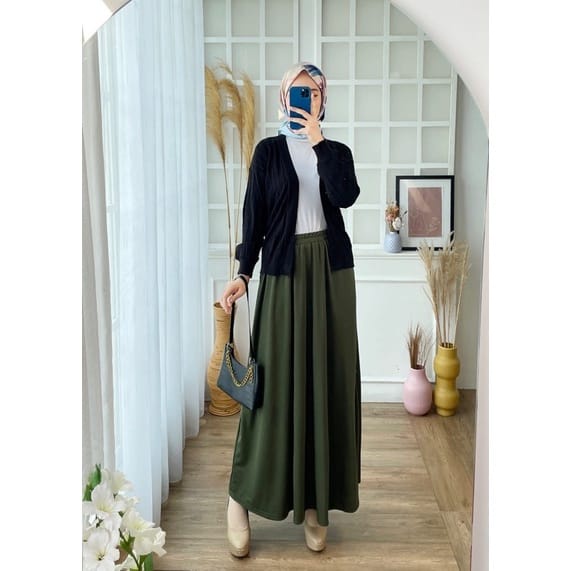 ROK POLOS SAKU MAYUNG PREMIUM / BASIC SKIRT POLOS SAKU/  SKIRT ROK MUSLIMAH PANJANG MURAH KERJA NGANTOR KULIAH CASUAL OOTD