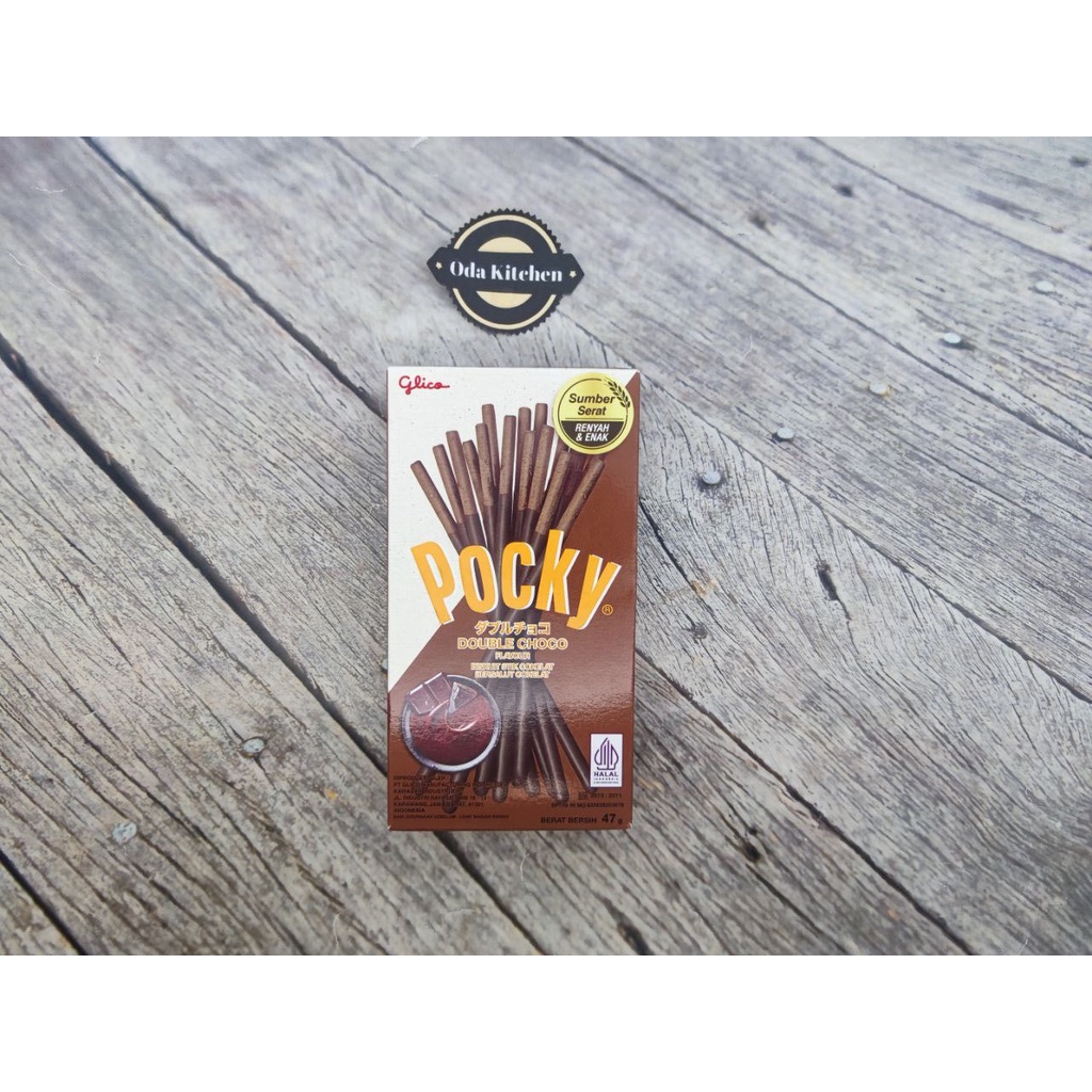 

GLICO BISCUIT POCKY DOUBLE CHOCO DOBEL COKLAT 47gr