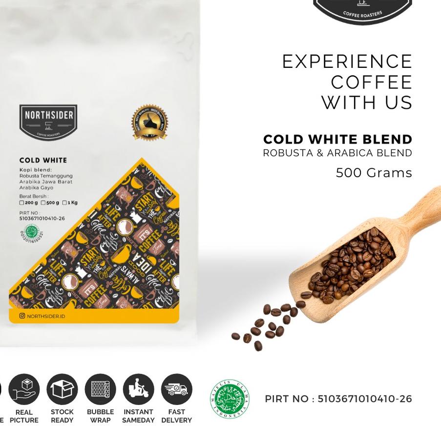 

♟ BIJI KOPI SUSU COLD WHITE BLEND - 500GR NORTHSIDER COFFEE ➯