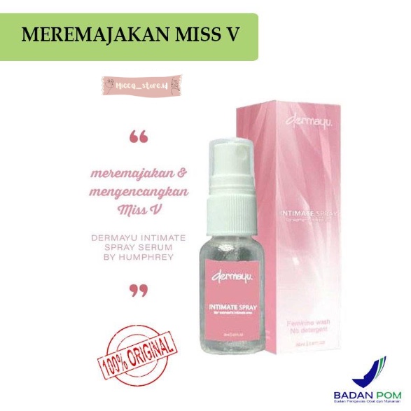 [MS] DERMAYU INTIMATE SPRAY 100% ORIGINAL BPOM |PERAPAT MISS V|MENGENCANGKAN