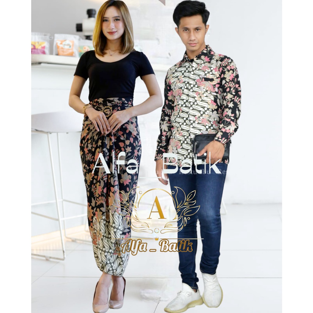 lilit batik couple/batik pria/batik wanita/couple batik/set batik/couple batik kondangan/couple batik modern/set batik couple