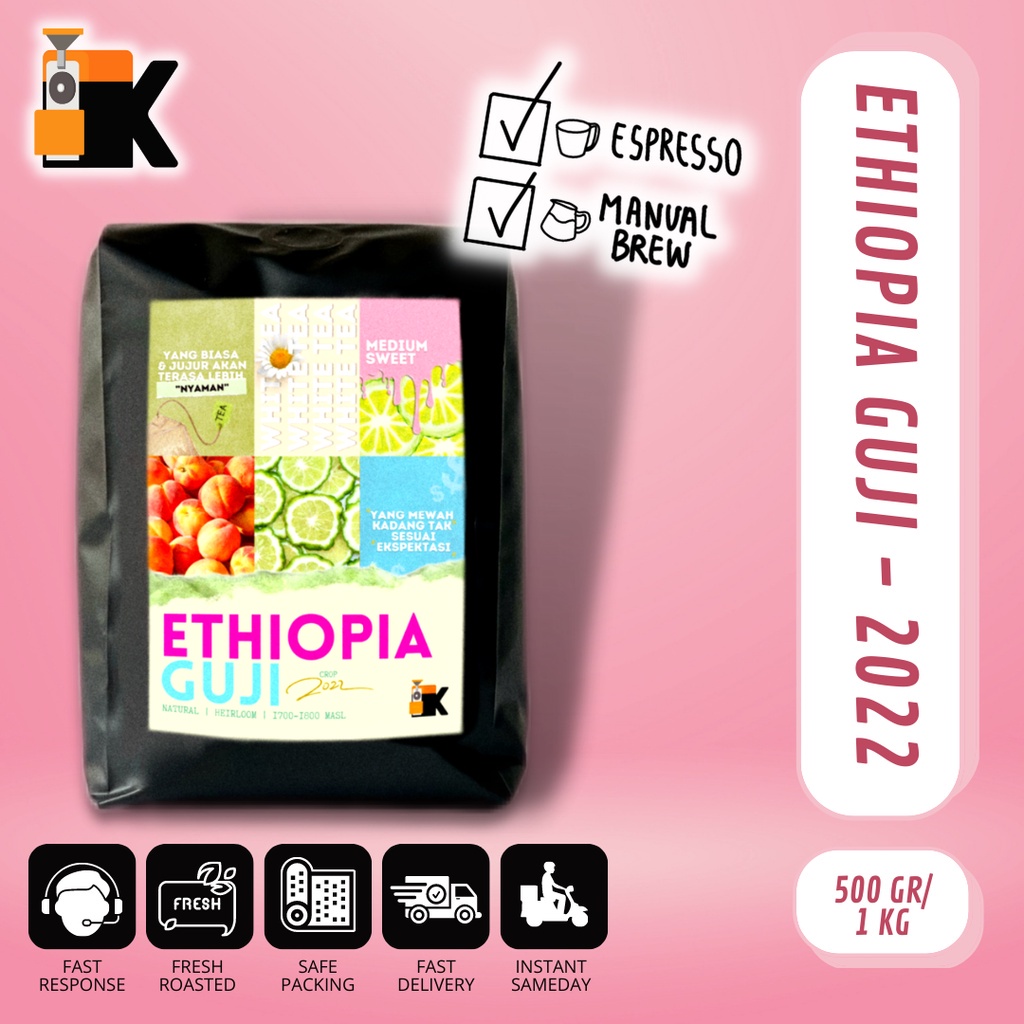 

Kopi Arabika Ethiopia Guji (Crop 2022) 1 KG