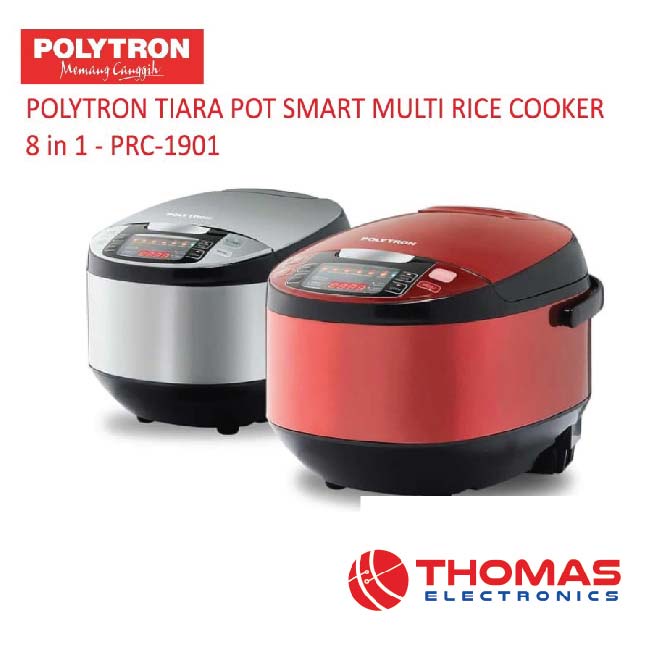 POLYTRON TIARA POT SMART MULTI RICE COOKER 8 in 1 PRC1901 PRC 1901 Garansi Resmi