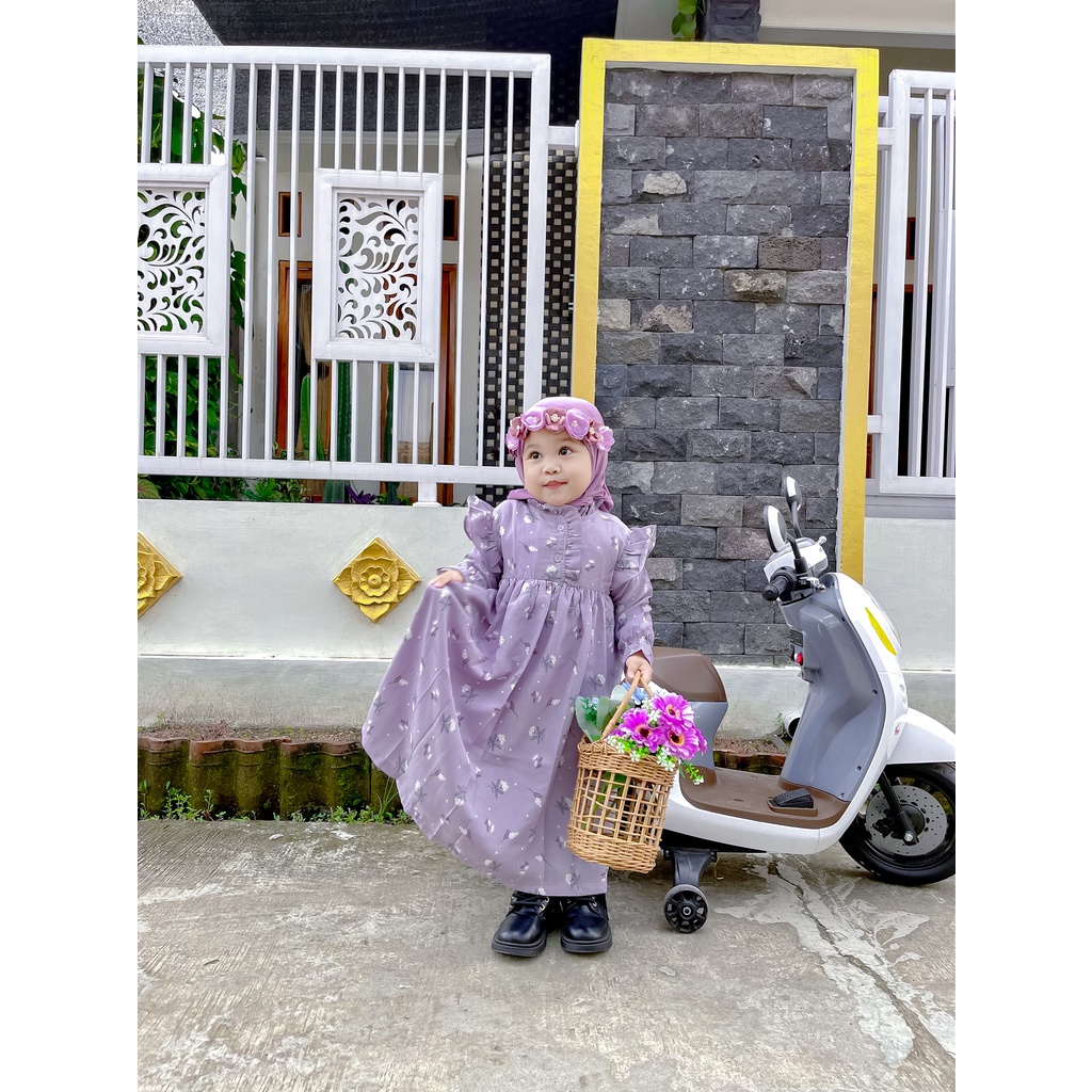 3-6TH GAMIS ANAK AISYAH LONG DRESS ANAK PEREMPUAN