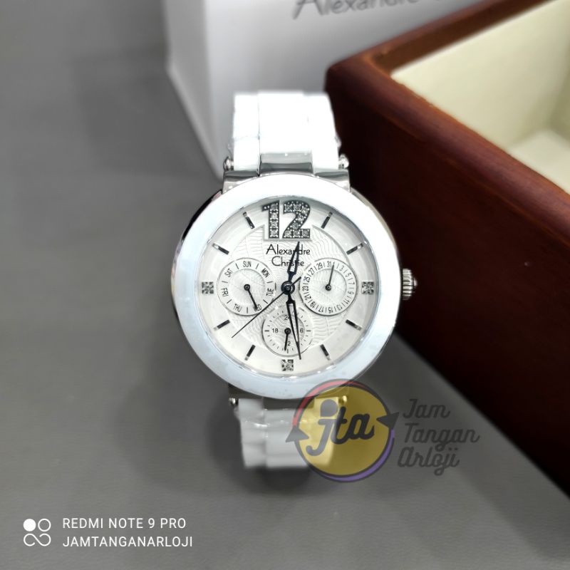 New Alexandre Christie Wanita AC2359 Silver Jam Tangan Cewek AC 2359 BFBSSSL