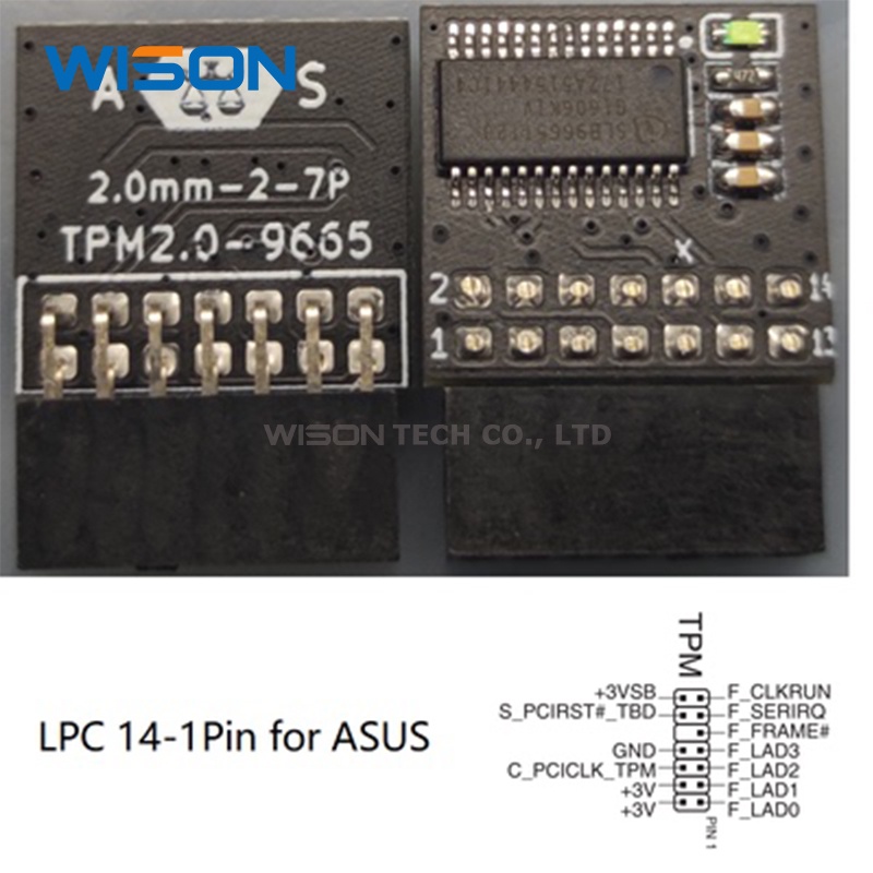 Tpm security module TPM2.0 Modul win11 Modul security LPC Modul LPC motherboard Umum