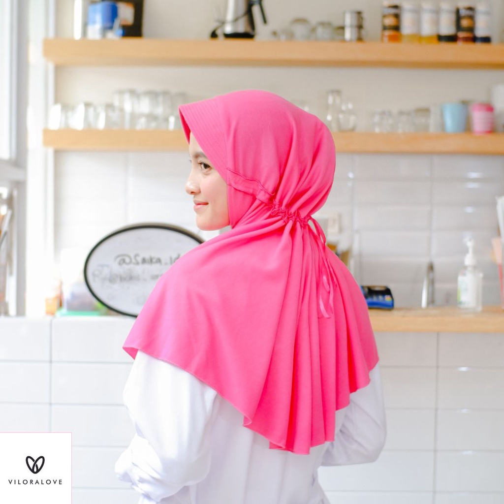 WARNA BARU 2 VILORALOVE JILBAB KERUDUNG SEKOLAH SERUT PREMIUM