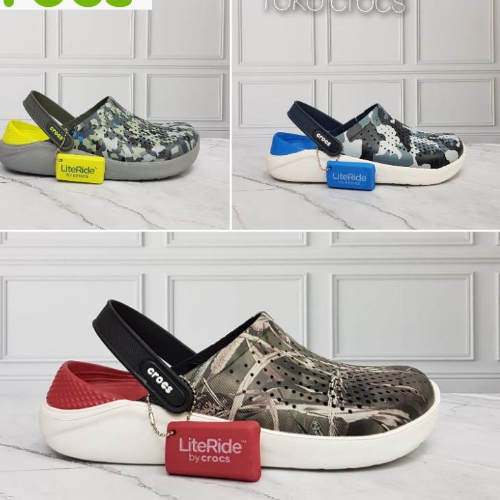 ☟ sandal crocs Literide army / Crocs literide motif Camoue / Crocs Literide ☜