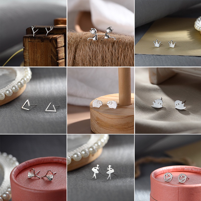 Anting Tusuk Gaya Korea Anti Air / Pudar / Alergi Untuk Wanita