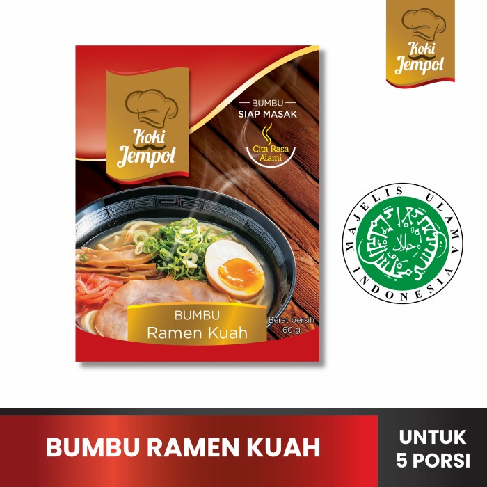 

Produk Unggulan] Ramen Bumbu Praktis 5 Porsi