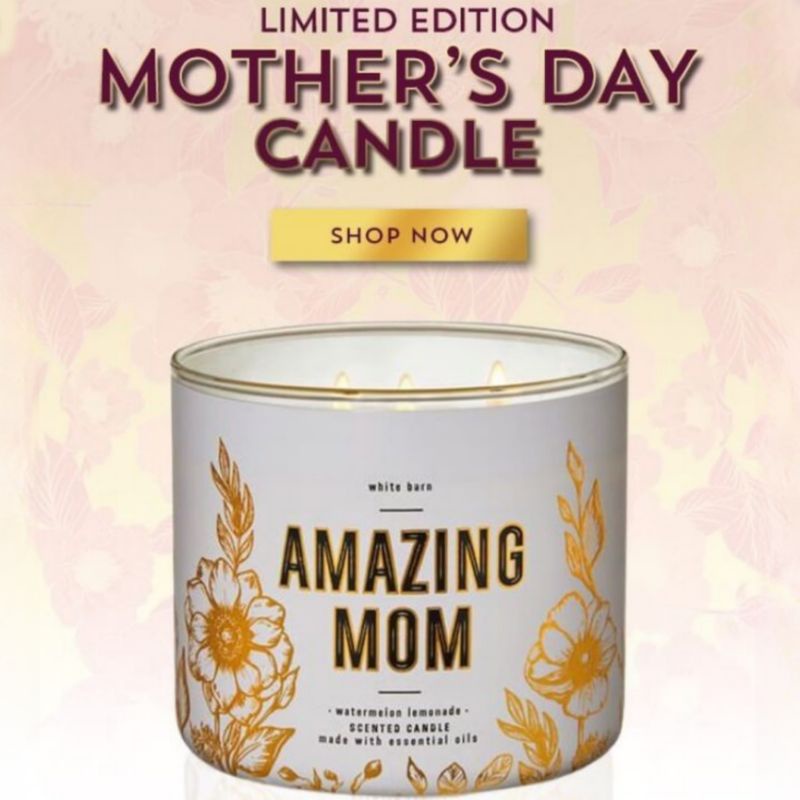 BATH AND BODY WORKS BBW WATERMELON LEMONADE MOM, YOU'RE AMAZING, AMAZING MOM 3-WICK SCENTED CANDLE 411 G LILIN WANGI 3 SUMBU UKURAN BESAR PENGHARUM RUANGAN