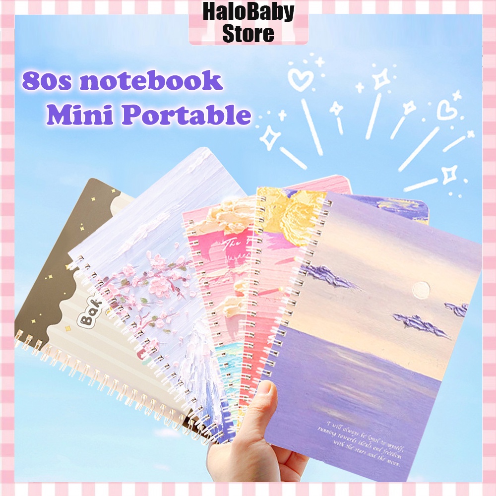 Halobaby notebook tulis ring motif/buku catatan ukuran a5/Buku Tulis A5 Motif Lucu