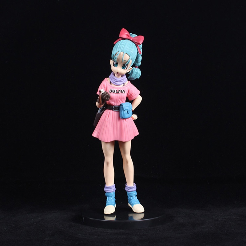 18 cm Anime Dragon Ball Z Bulma Angka Kawaii Gadis Figurine PVC Action Figure Koleksi Patung Hadiah Mainan Untuk Anak