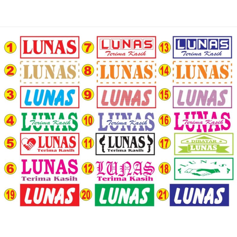 

Stempel Lunas / Stempel Otomatis 1 Warna Persegi panjang murah